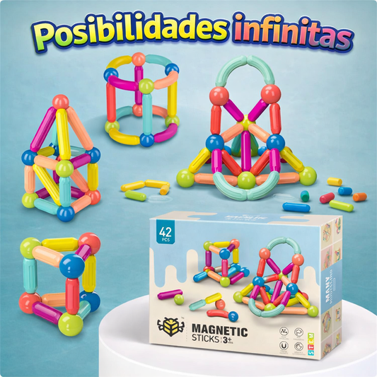 Juego de Bloques Magnéticos™ Construcciones infinitas que desarrollan la mente✨