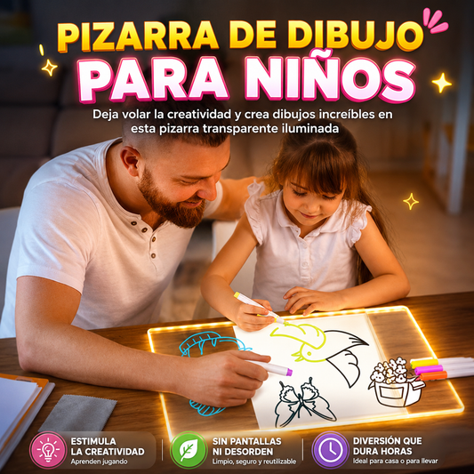 Pizarra Colores LED - Haz Brillar la Imaginación de los peques✨