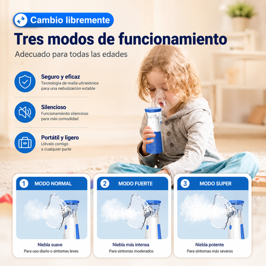Nebulizador Portátil - Alivio Rápido Para Los Peques De La Casa🥰