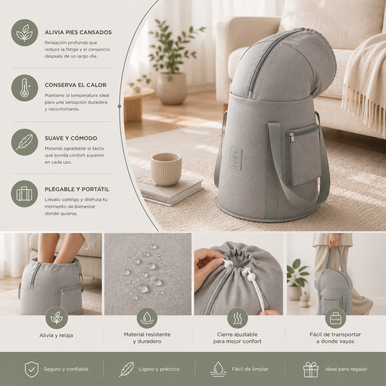 Rincón Relax™ — Dale a tus pies el descanso que se merecen