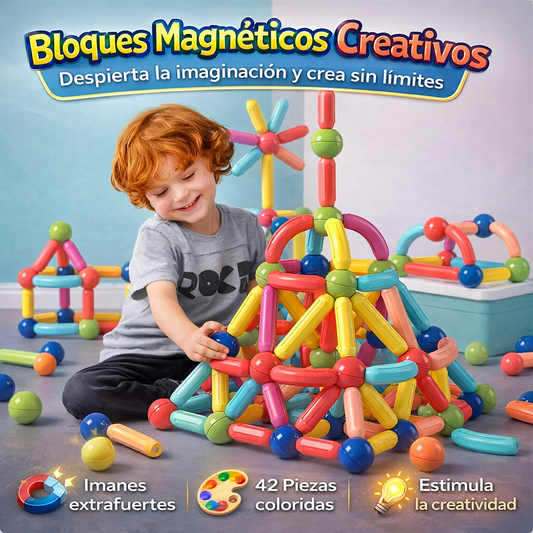 Juego de Bloques Magnéticos™ Construcciones infinitas que desarrollan la mente✨