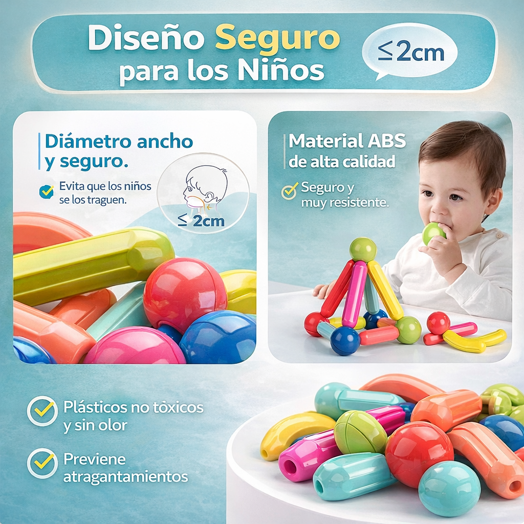 Juego de Bloques Magnéticos™ Construcciones infinitas que desarrollan la mente✨