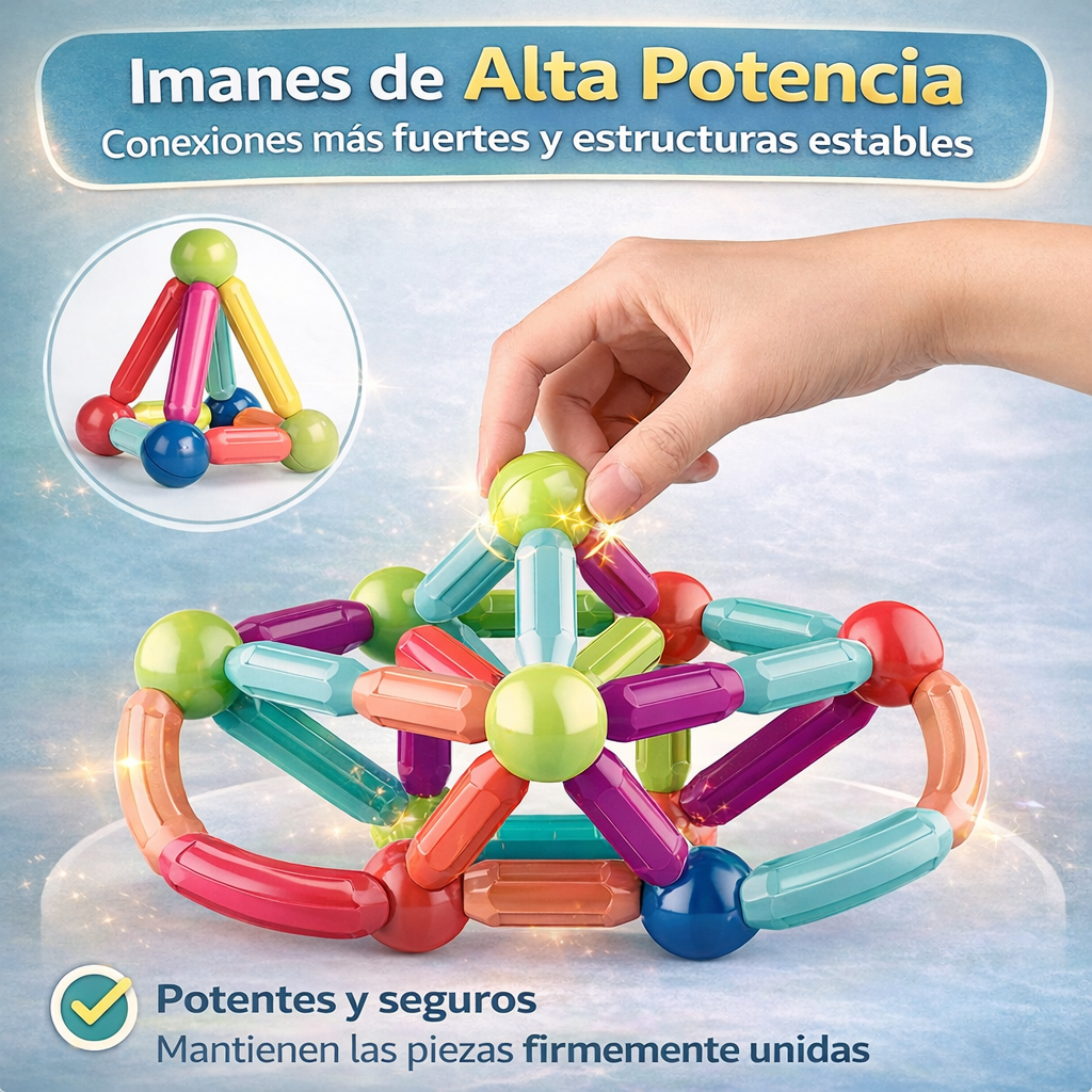 Juego de Bloques Magnéticos™ Construcciones infinitas que desarrollan la mente✨
