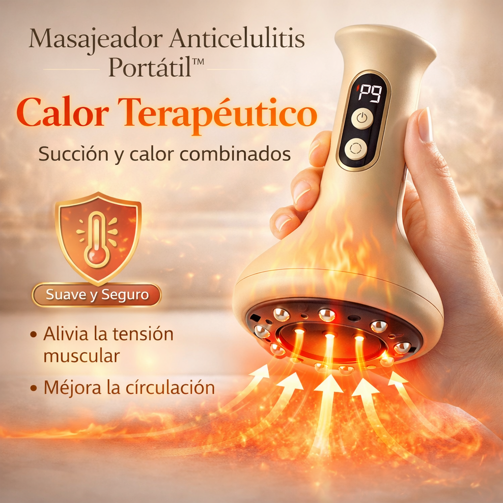 Masajeador Anticelulitis Portátil™ Piel más firme, suave y revitalizada desde casa.