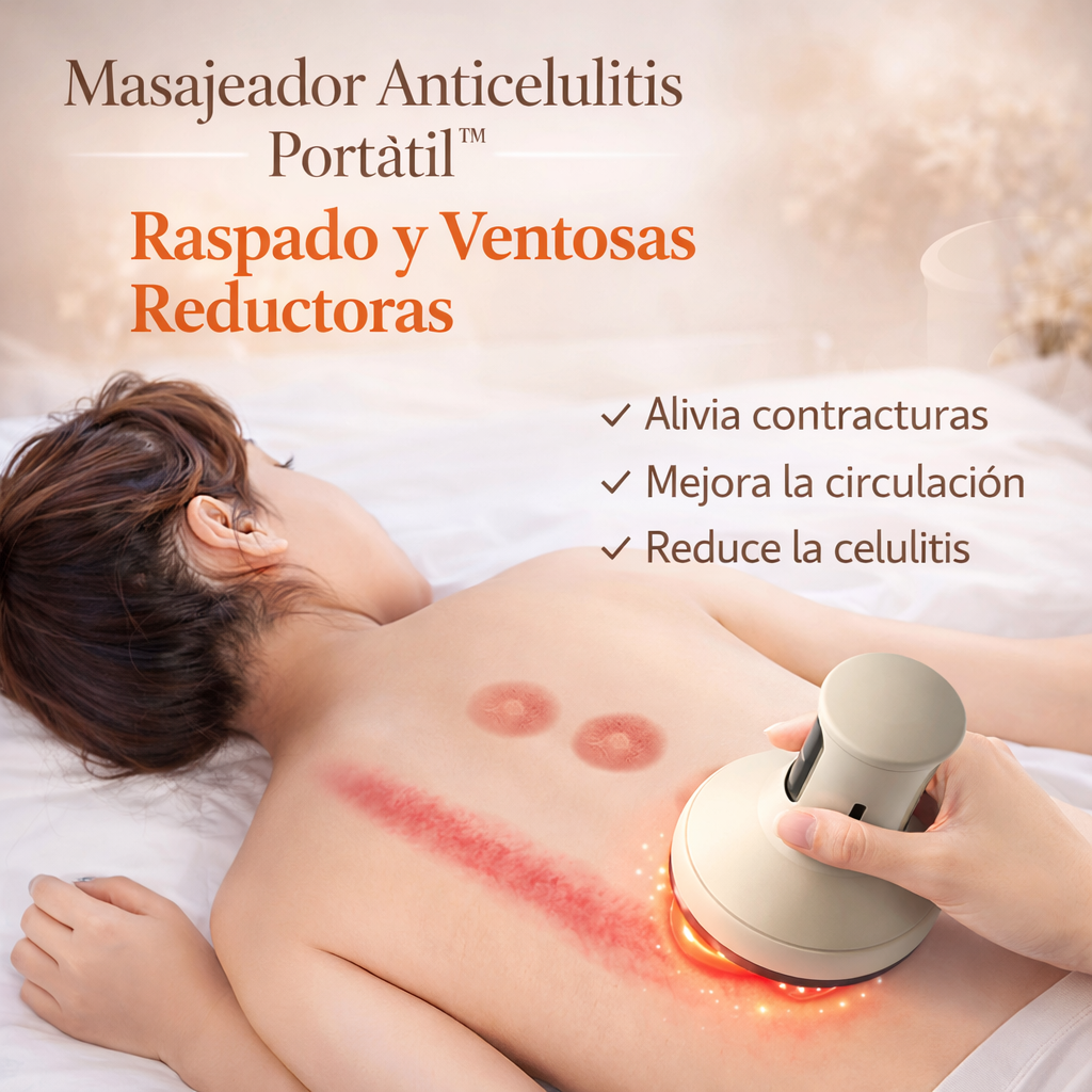 Masajeador Anticelulitis Portátil™ Piel más firme, suave y revitalizada desde casa.