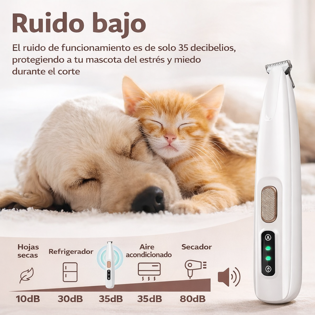 Recortadora Silenciosa para Mascotas