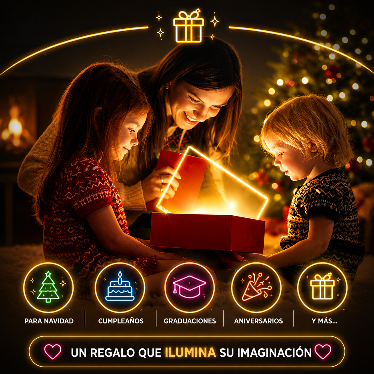 Pizarra Colores LED - Haz Brillar la Imaginación de los peques✨