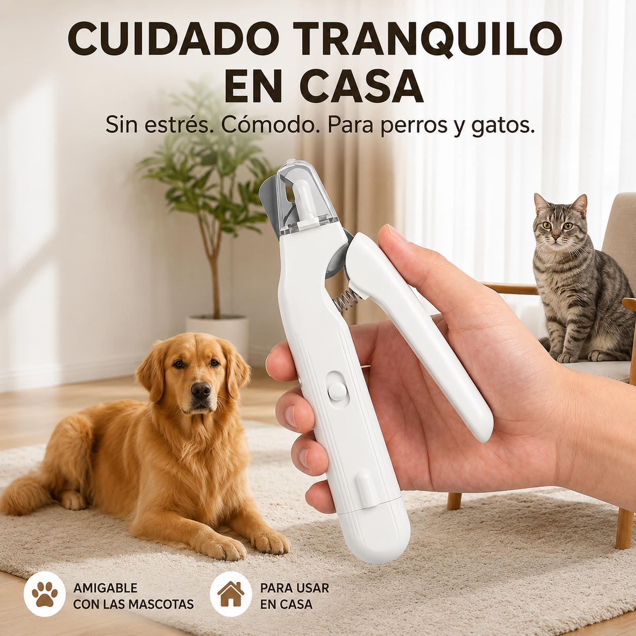 CortaUñas Inteligente para Mascotas™ – La forma más segura de cuidar sus patas desde casa.