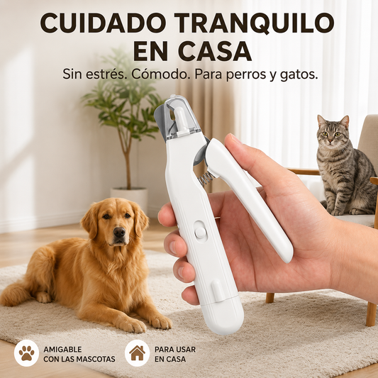 CortaUñas Inteligente para Mascotas™ – La forma más segura de cuidar sus patas desde casa.