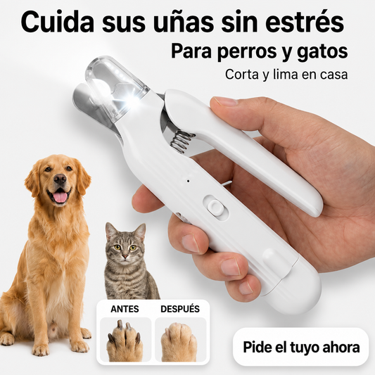 CortaUñas Inteligente para Mascotas™ – La forma más segura de cuidar sus patas desde casa.