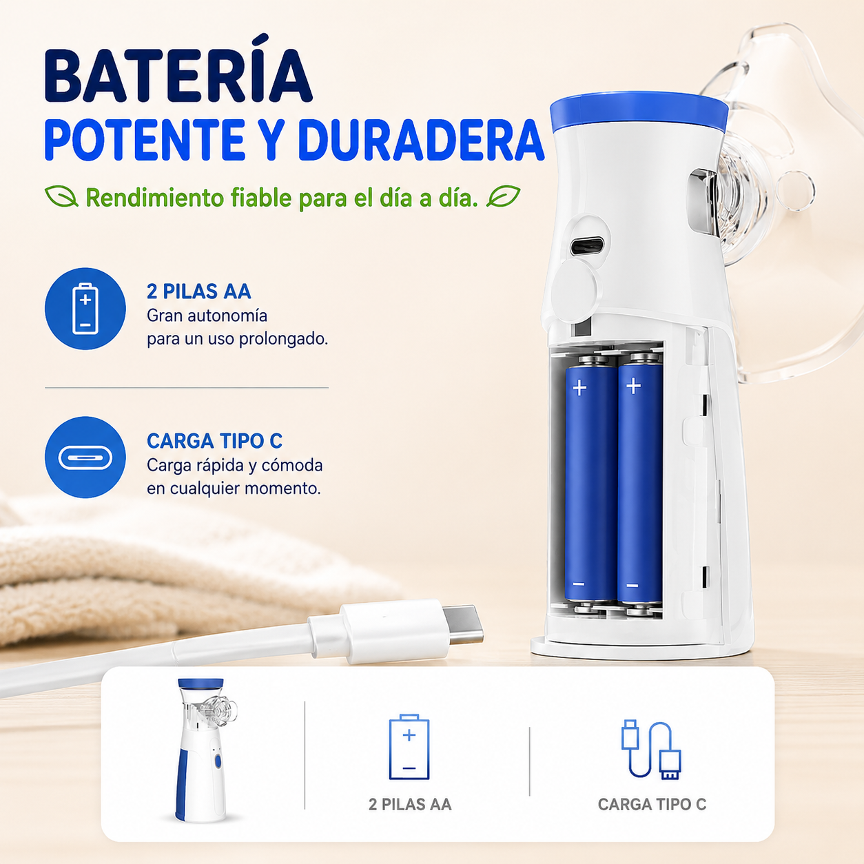 Nebulizador Portátil - Alivio Rápido Para Los Peques De La Casa🥰