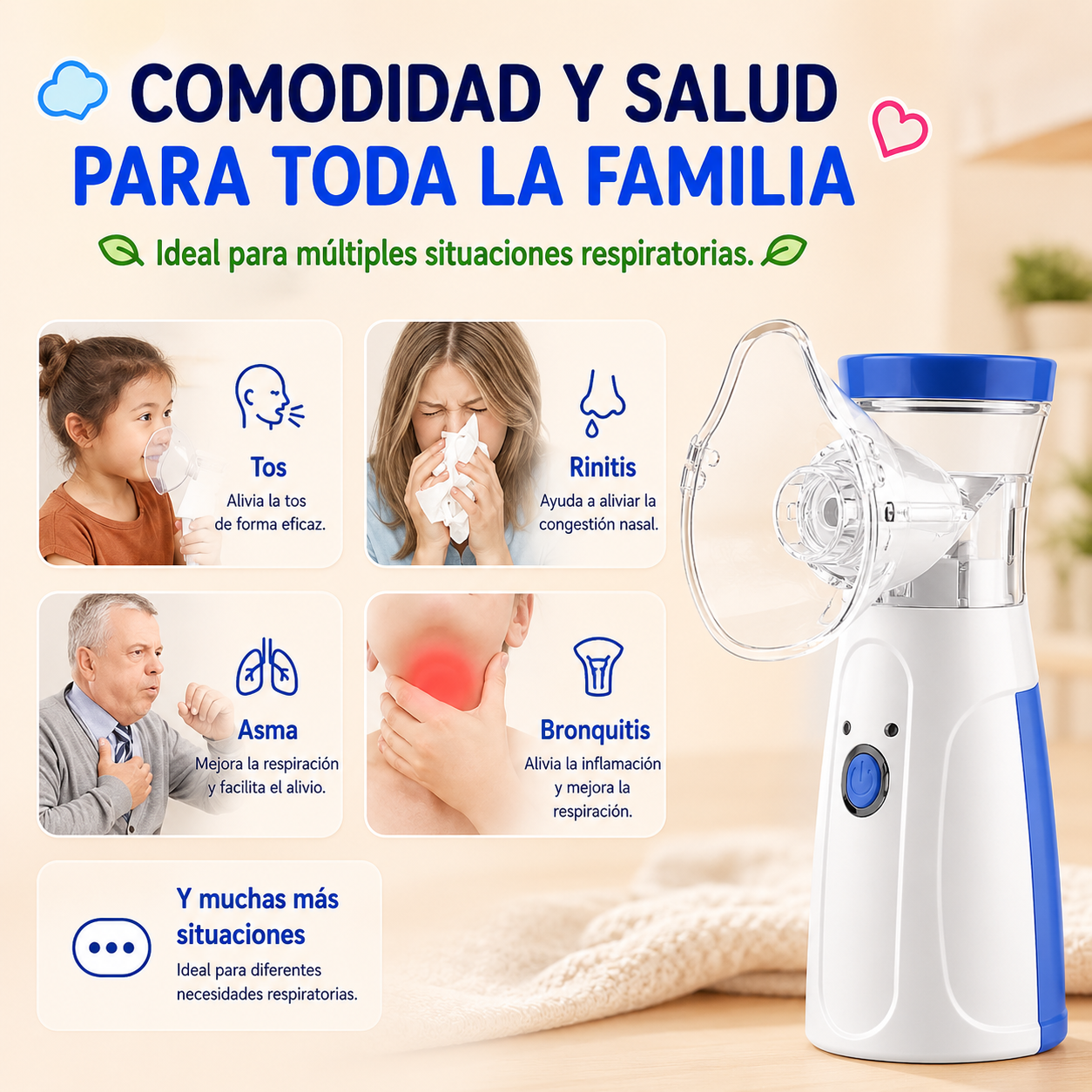 Nebulizador Portátil - Alivio Rápido Para Los Peques De La Casa🥰