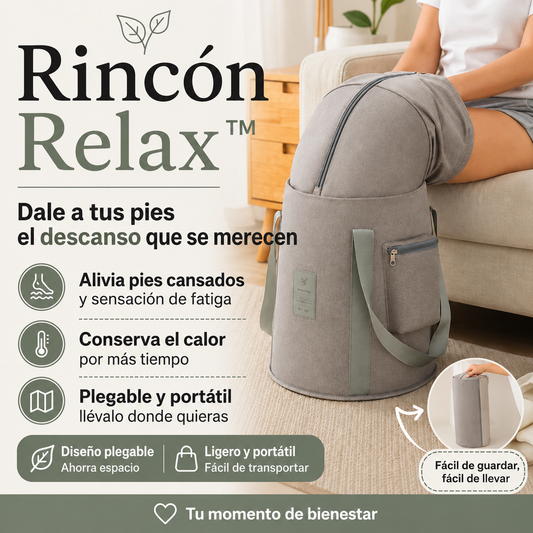 Rincón Relax™ — Dale a tus pies el descanso que se merecen