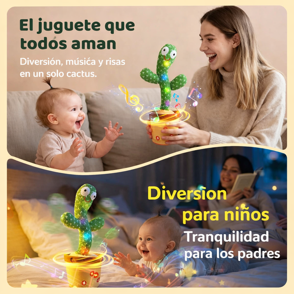 Cactus Bailarín Parlante™ Que Nunca Falte su Sonrisa💃👶